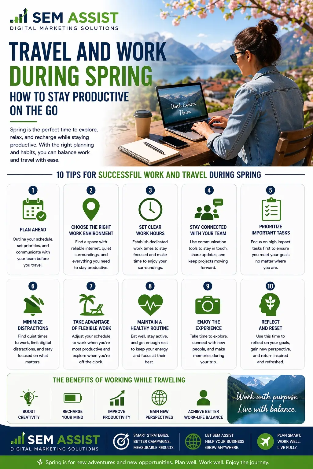 Travel and Work During Spring How to Stay Productive on the Go