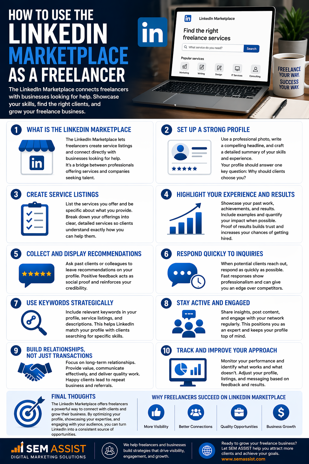 How to Use the LinkedIn Marketplace as a Freelancer