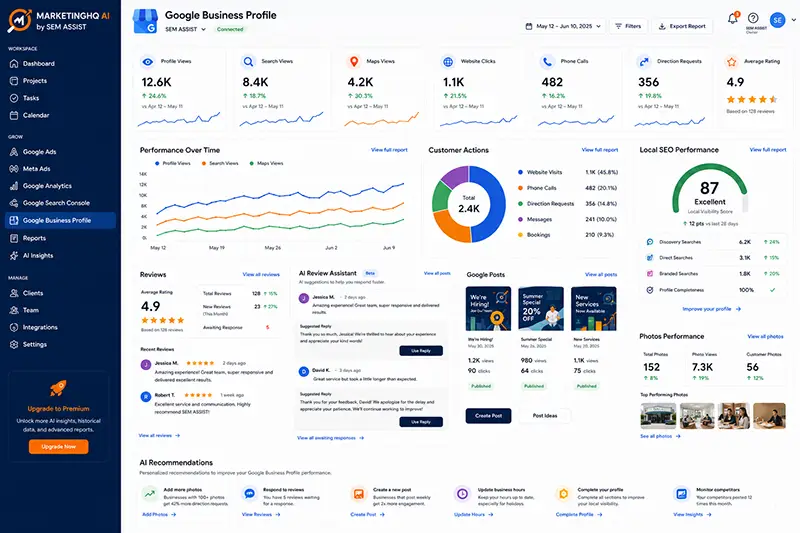 Google Business Profile Dashboard